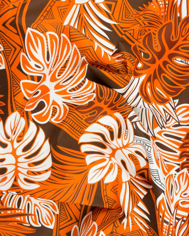 Polynesian fabric HAU Brown - Tissushop
